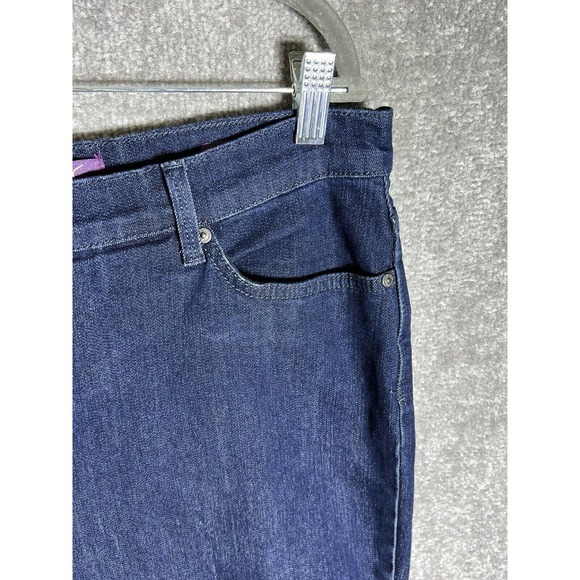 Gloria Vanderbilt Amanda Straight Leg Jeans Womens Missy‎ Size 14 Dark Wash Blue - Picture 8 of 12